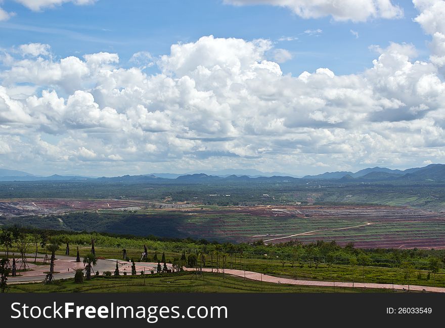 Landscape nature. Clouds and blue sky. Landscape nature. Clouds and blue sky