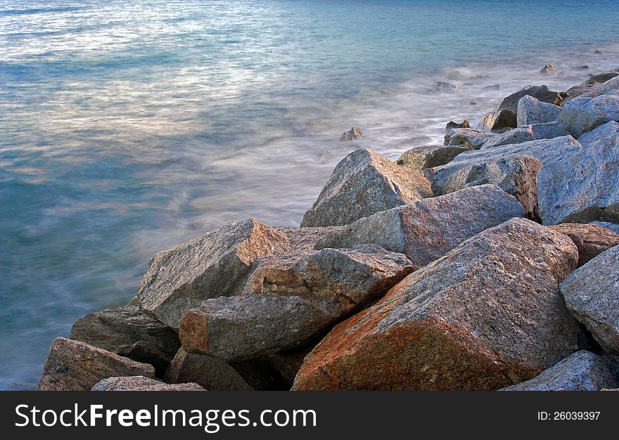 The coast of Rayong, Thailand. The coast of Rayong, Thailand.