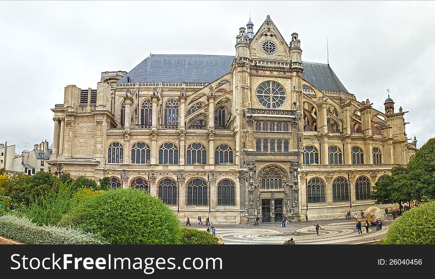 The Church of Saint Eustache. Paris. France.