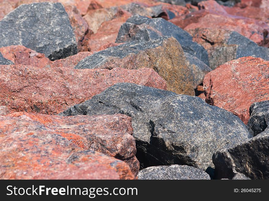 Weathered Rubble Stone Background