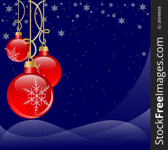 A Christmas and New Year background. A Christmas and New Year background