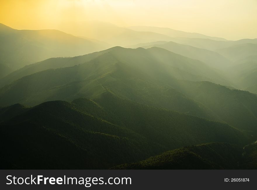 Piatra Craiului on the top - landscape