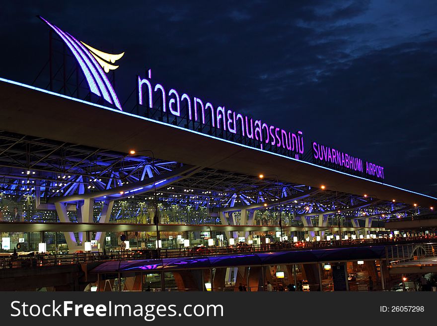 The modern infrastructure of the airport thailand