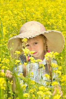 The Little Girl On Walk Stock Photography The Little Girl On Walk Stock Photography