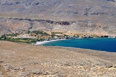 Scenic Beach At Crete Island, Greece Royalty Free Stock Photos Scenic Beach At Crete Island, Greece Royalty Free Stock Photos