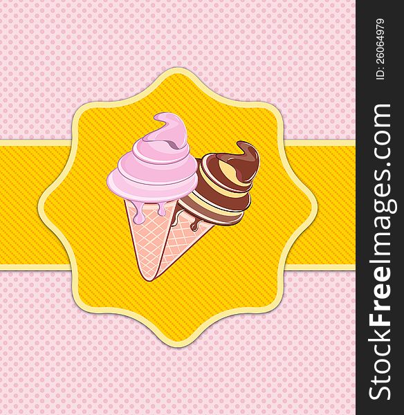 Delicious ice cream card