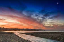 Colorful Sunset In Eilat, Israel Stock Photography