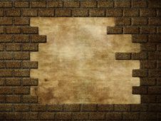 Hole In Brick Wall Royalty Free Stock Image