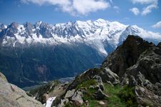 Mont-Blanc Massive Royalty Free Stock Image