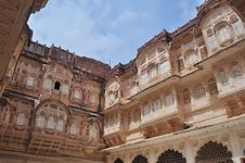 Palace Inside Mehrangarh Fort Royalty Free Stock Images
