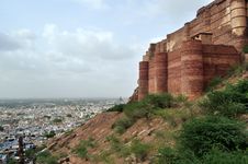 Majestic Mehrangarh Fort Royalty Free Stock Photo Majestic Mehrangarh Fort Royalty Free Stock Photo