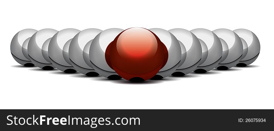 isolated illustration of balls on a white background. isolated illustration of balls on a white background