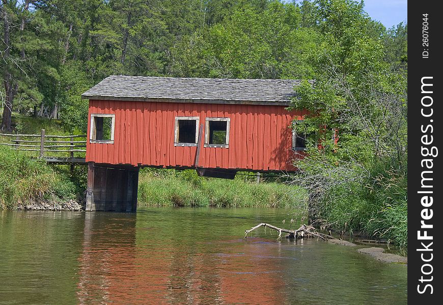 Covered Bridge on a Central Minnesota River