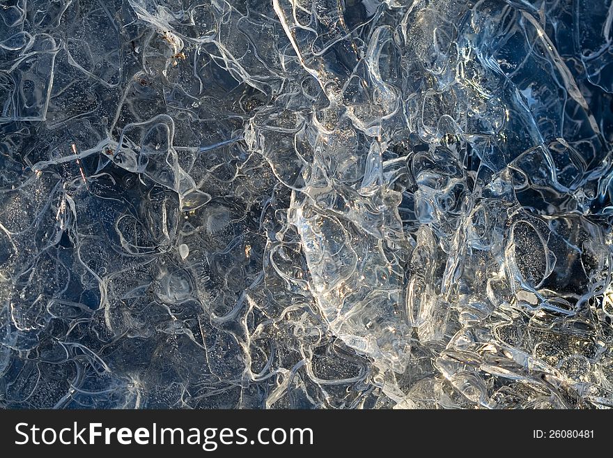Closeup shot of abstract ice formations. Closeup shot of abstract ice formations.
