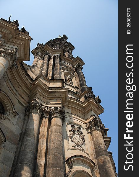 Gothic Belfry In Dresden