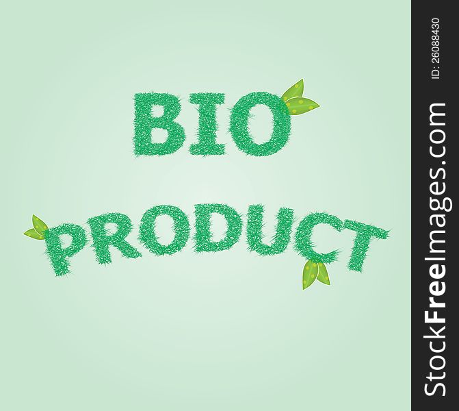 Perfect badge made for your bio products.vector