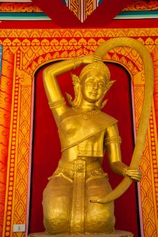 Golden Thai Goddess Stock Images Golden Thai Goddess Stock Images