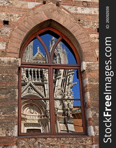 Cathedral In A Window - Siena