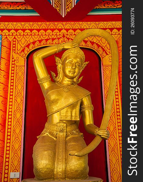 Golden thai goddess