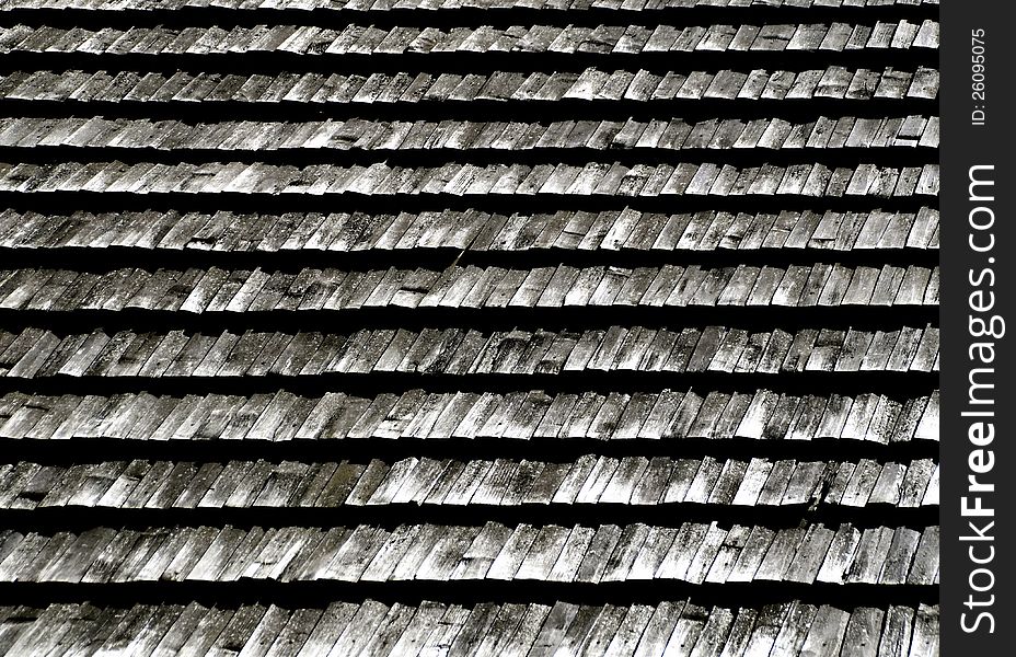 Wallpaper wooden shingles on the roof gray. Wallpaper wooden shingles on the roof gray