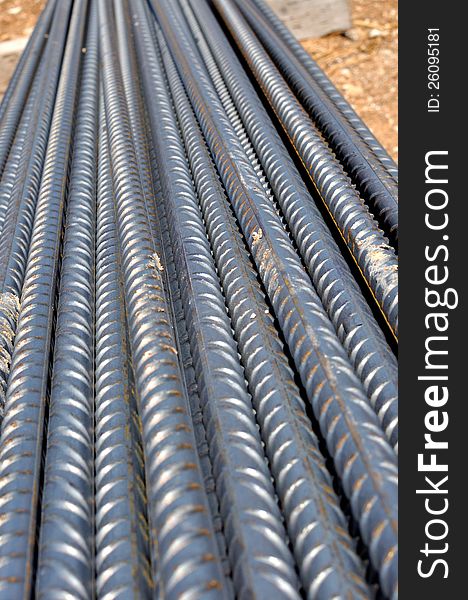 Texture Steel bars for reinforced concrete structures