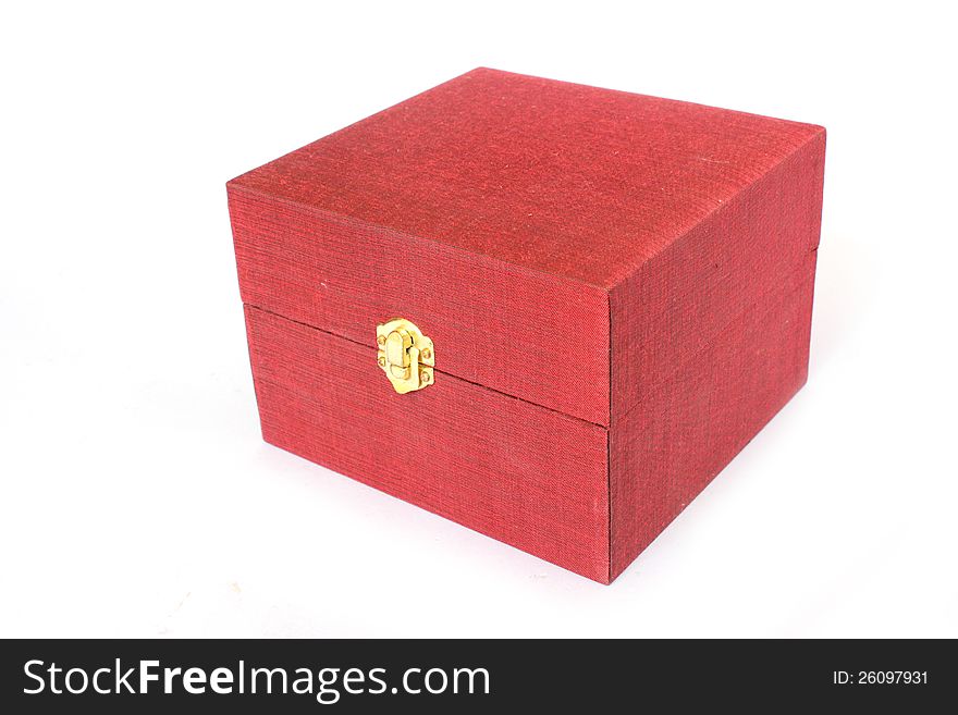 Red box on white background