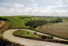 Winding Landscape Royalty Free Stock Image Winding Landscape Royalty Free Stock Image