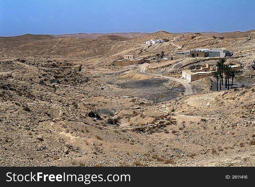 Village in northern sahara desert. Village in northern sahara desert