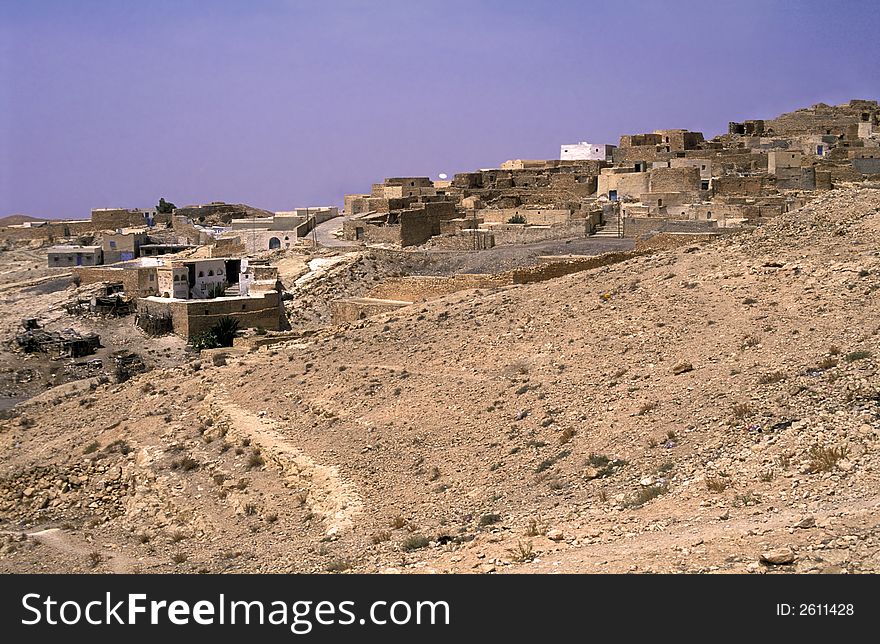 Village in northern sahara desert. Village in northern sahara desert