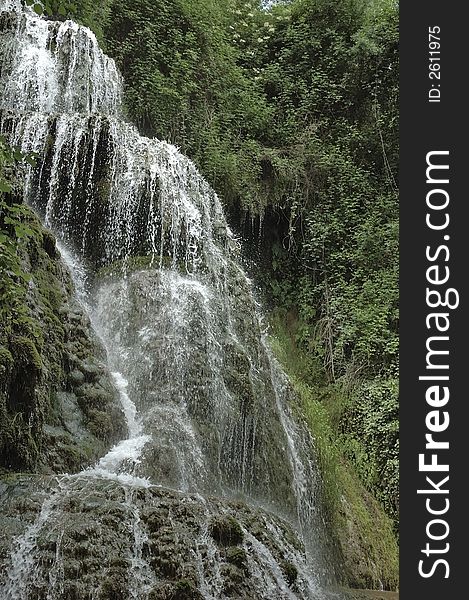 Beutiful cascade in Spain - Monasterio de Piedra