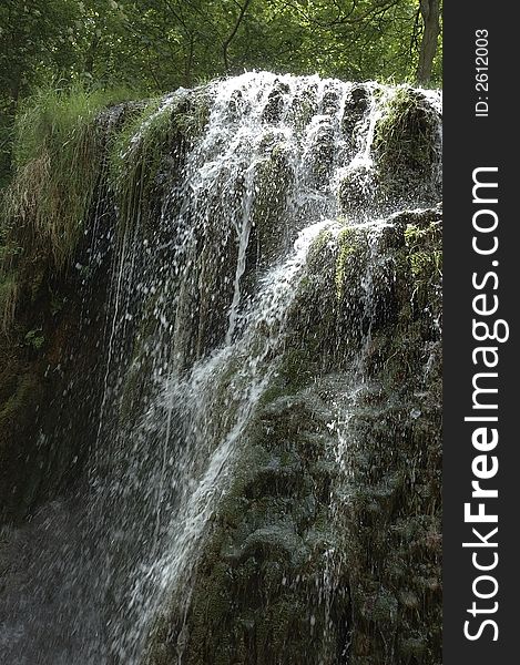 Beutiful cascade in Spain - Monasterio de Piedra. Beutiful cascade in Spain - Monasterio de Piedra