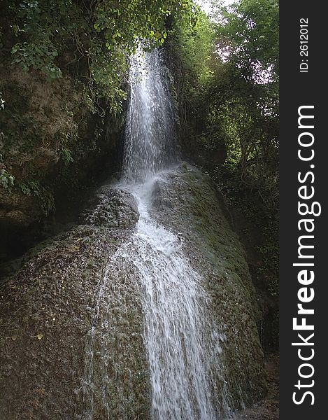 Beutiful cascade in the Spain -  Monasterio de Piedra. Beutiful cascade in the Spain -  Monasterio de Piedra