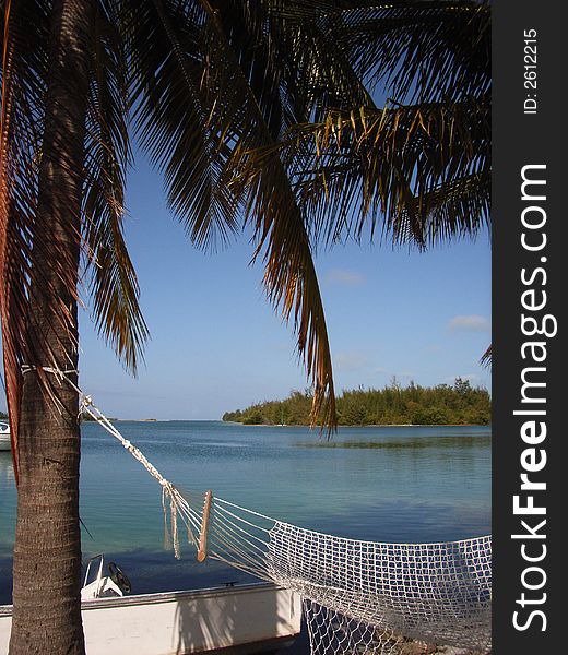 Hammock at a beach in the Caribbean. Hammock at a beach in the Caribbean