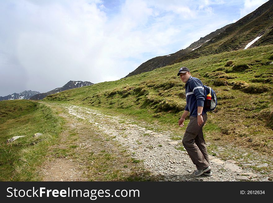 Hiking In Swiss Alps