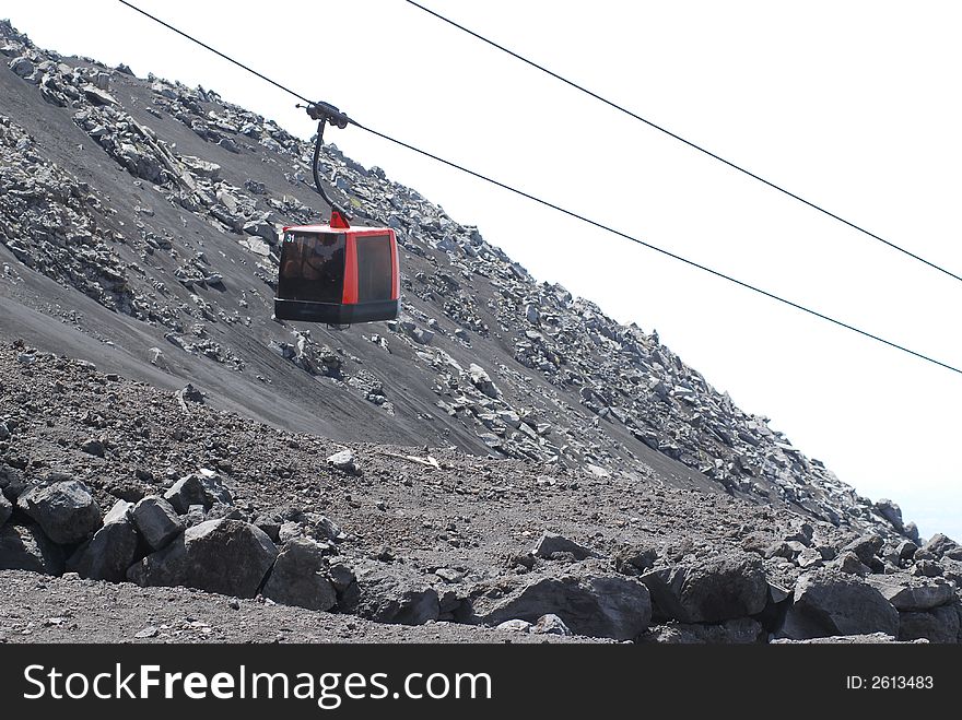 Funicular railway in catania,italy