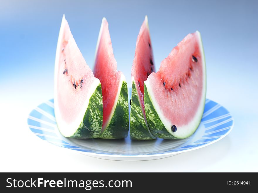 Slice of watermelon, fresh, fruity, healthy