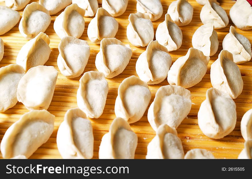 Dumplings ready to cook