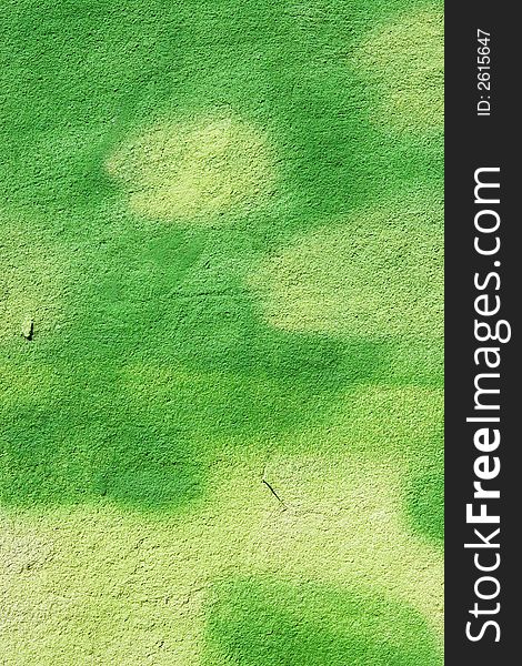 Green painted wall background texture