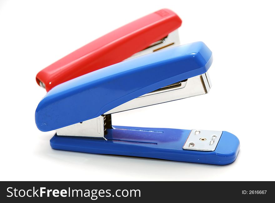 Two stapler image on the white background