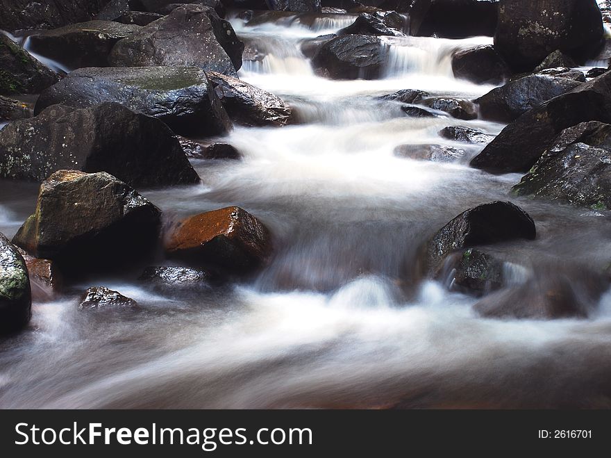 Beautiful waterfall image location at selangor, malaysian