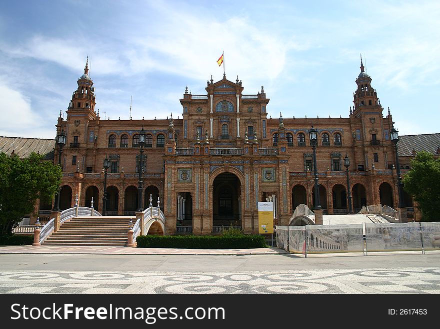 Plaza de Espana, Seville, Spain. Plaza de Espana, Seville, Spain