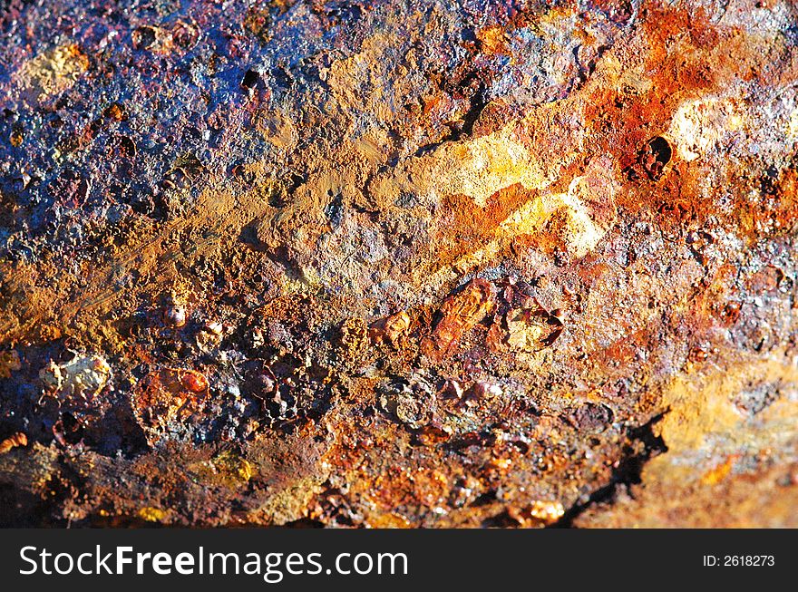 Rusty old metal texture