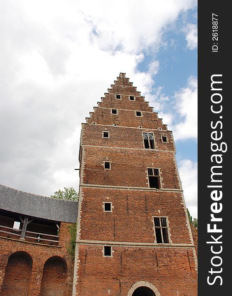 The ruin of the castle of Beersel near Brussels, Belgium. The ruin of the castle of Beersel near Brussels, Belgium