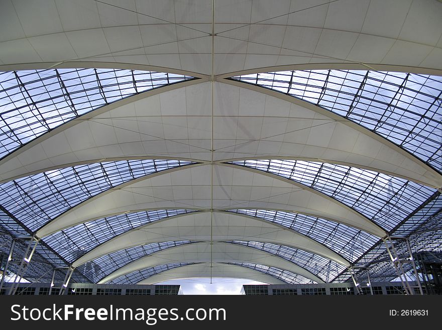 Metallic And Glass Roof