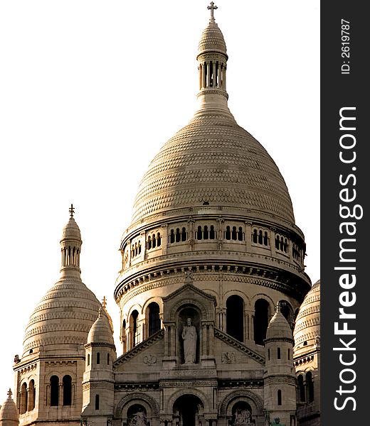 Sacre Coeur in Paris on the Montmarte
