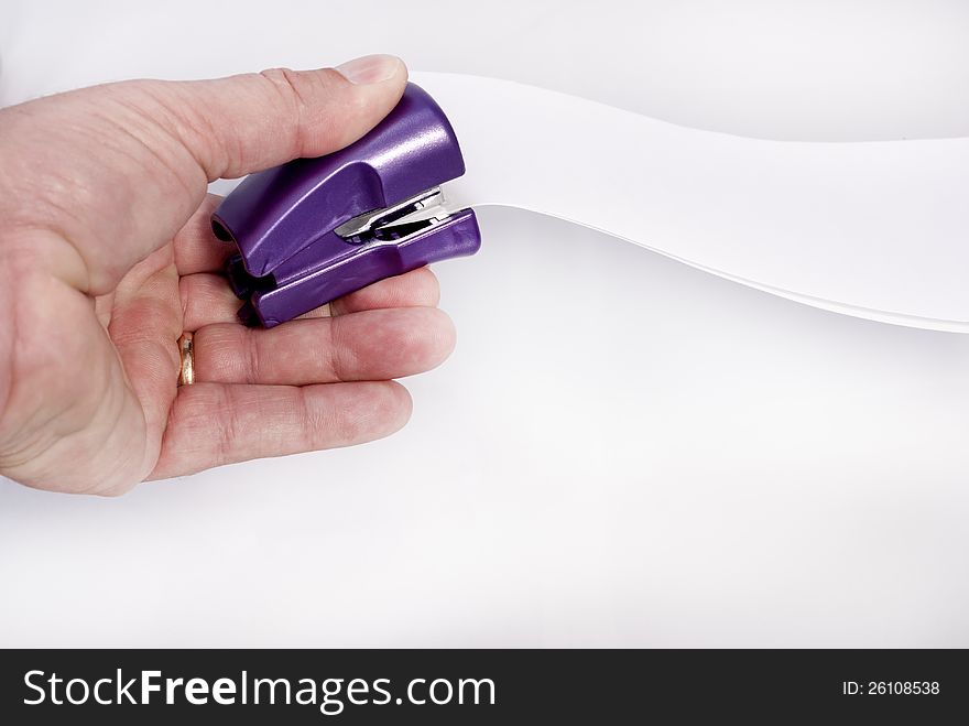 Use a stapler if you want to hold paper together. Use a stapler if you want to hold paper together