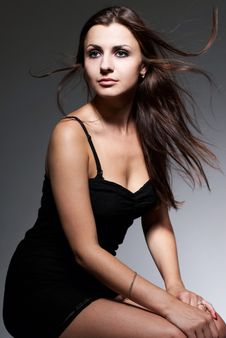Young Beautiful Brunette Royalty Free Stock Image Young Beautiful Brunette Royalty Free Stock Image