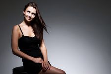 Young Beautiful Brunette Royalty Free Stock Photo Young Beautiful Brunette Royalty Free Stock Photo
