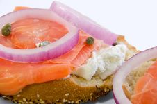 Lox And Cheese On Toasted Bagel Stock Image Lox And Cheese On Toasted Bagel Stock Image