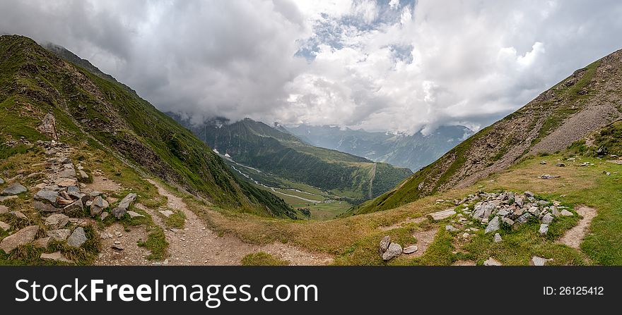 Alps, France &x28;Col De Tricot&x29; - Panorama